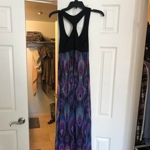 Purple peacock maxi dress from Nordstrom size S